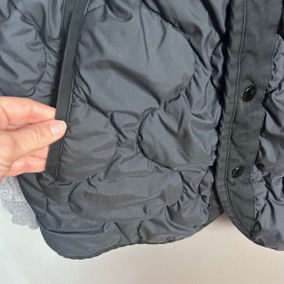 Rag & Bone jacket men's medium quilted varsity bomber varsity black gray - Picture 9 of 12